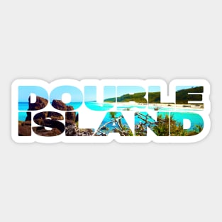 DOUBLE ISLAND - Queensland Australia Surfing Sticker